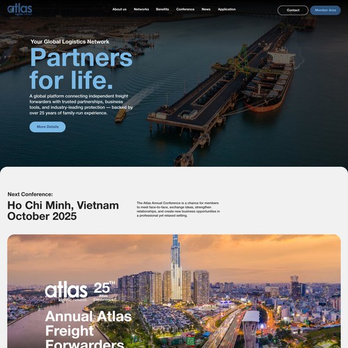 Webdesign for a logistics network