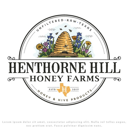 Logo for Henthorne Hill Honey Farm