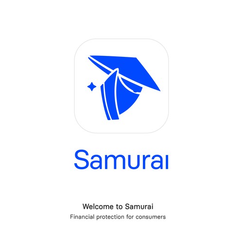Financial app logo concept