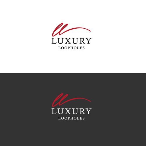 luxury loopheles logo design 