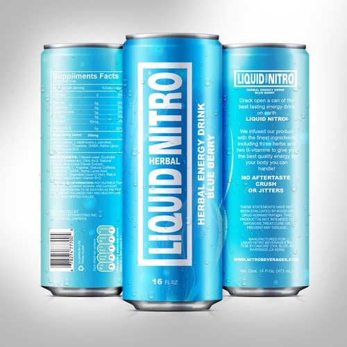 Create a winning Label Design for a successful energy drink company