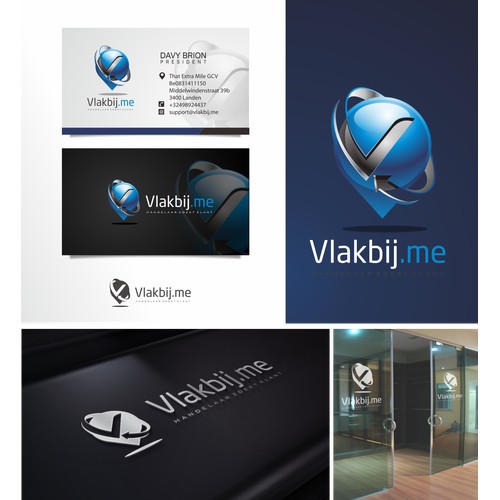 Ontwerp een logo voor Vlakbij.me, en een kaartje dat zowel handelaar als consument naar de site lokt