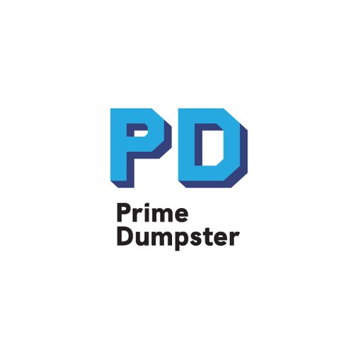 Bold and strong logo for a dumpster rental company