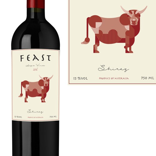 Feast Wine Label