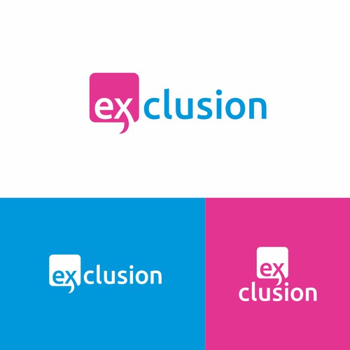 Logo concept for ex-clusion