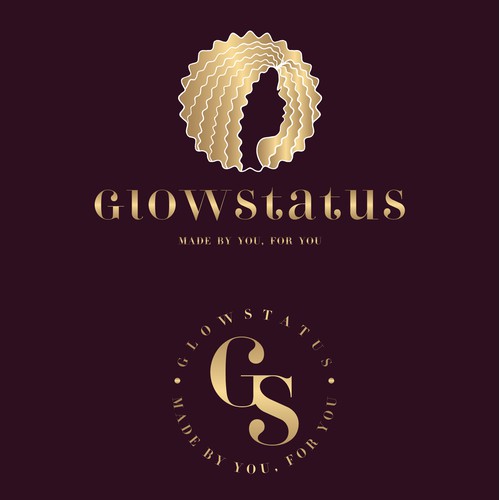 logo concept for "glowstatus".