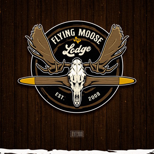 Flying Moose Lodge Logo