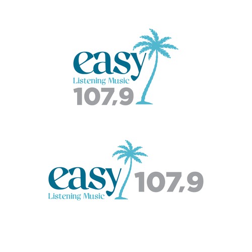 Logo Design for easy Listening Music 107,9