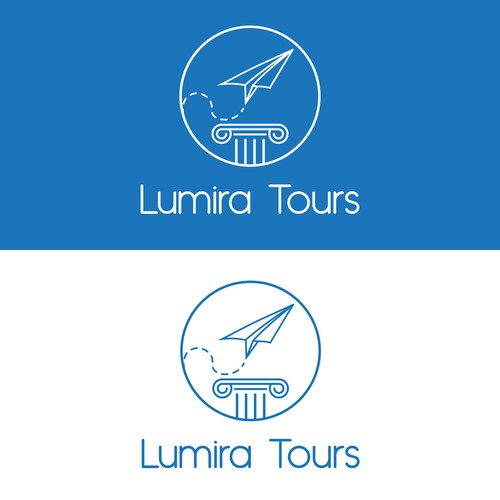 Logo concept for a travel agency