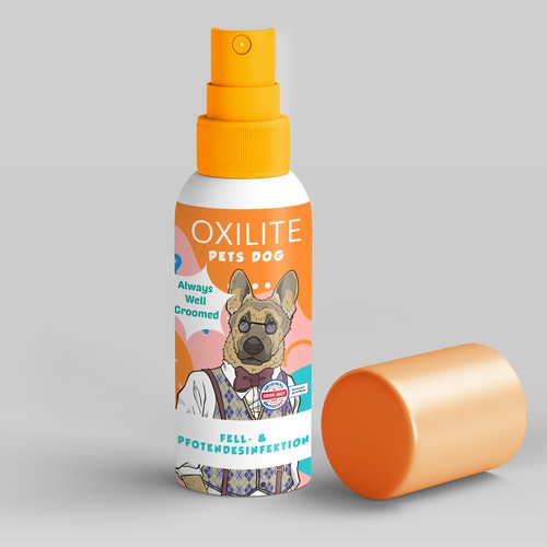 Label concept for dog spray