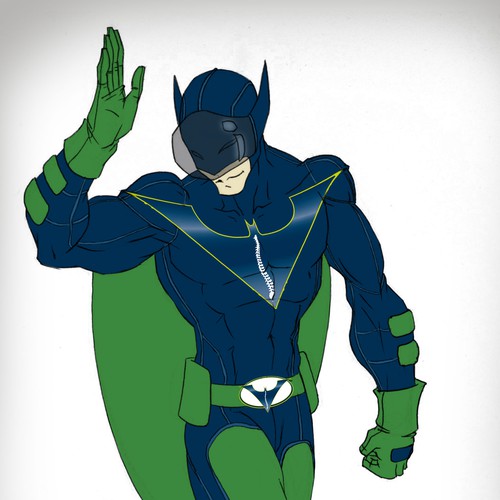 Create a superhero costume for BackMan...