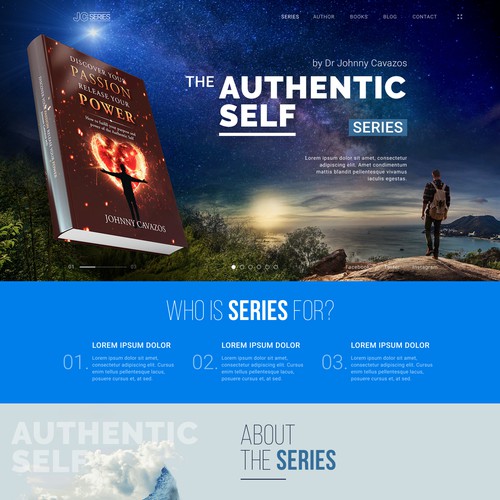 Web concept for Books landing