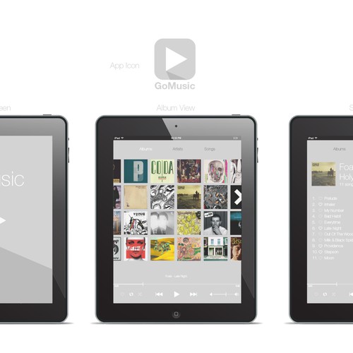 Google Music Client App needs a new iOS 7 design