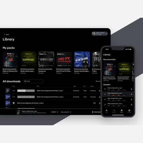 Drumnow web app