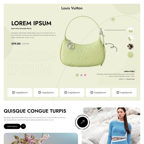 Landing Page Design For a Fashion & Luxury