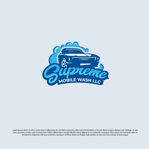 Mobile wash logo Design