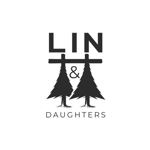 "林 Lin & Daughters" Logo
