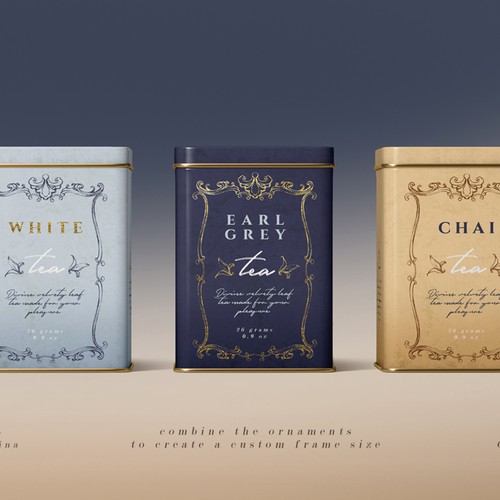 Tea Tin Packaging Design