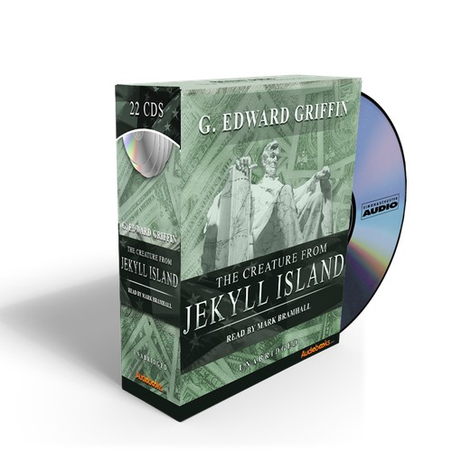 Design the "Creature from Jekyll Island" cover for Audiobooks.com