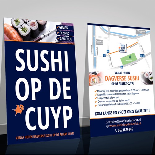 Flyer concept for sushi market