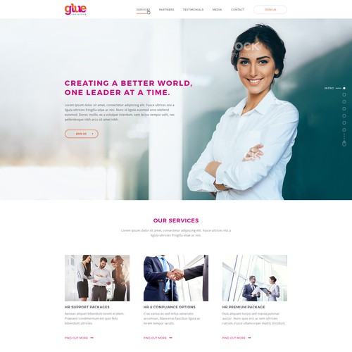 Glue Landing Page