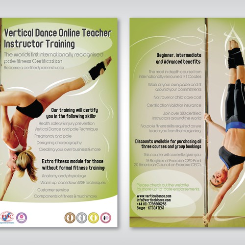 LEADERS IN POLE DANCE TRAINING NEEDS FLYER & LETTER HEAD