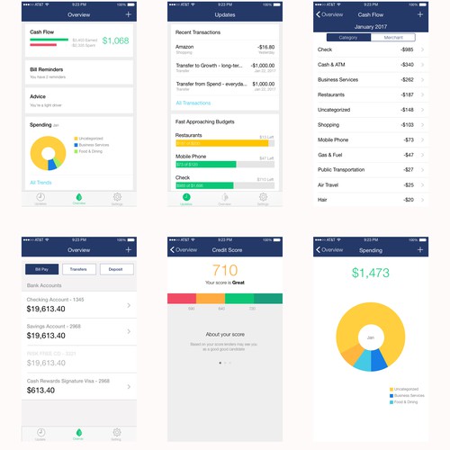 Credit Card and Banking App