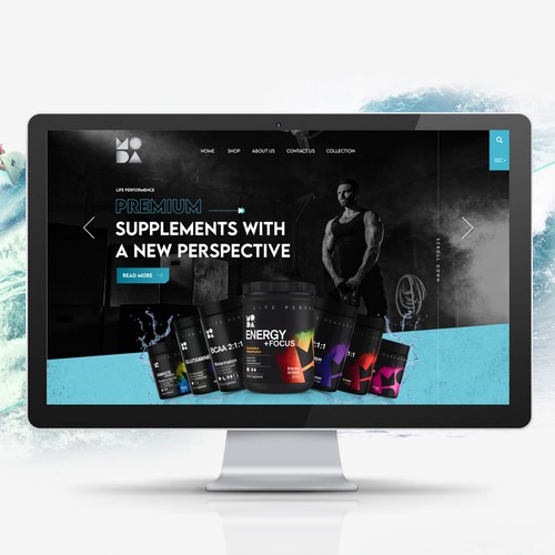 Landing page design for Supplements