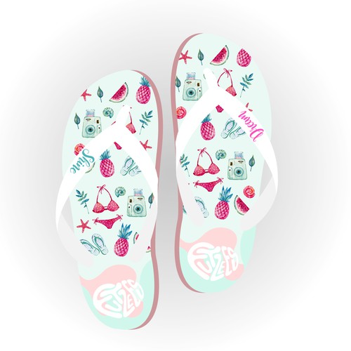 Slippers Design for a young Girl