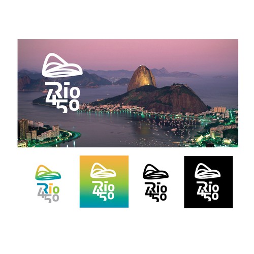 Logo concept for the 450 anniversary of Rio de Janeiro