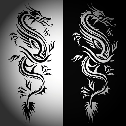 Tattoo Style Dragon Tribal Design Needed 