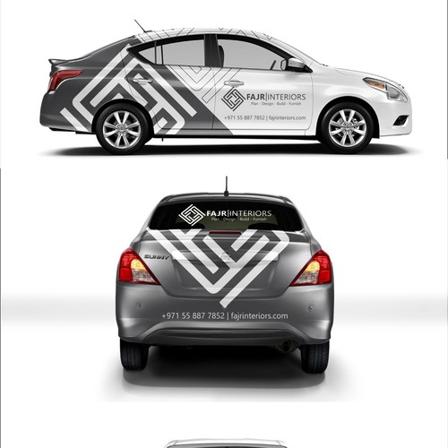 FAJR CAR WRAP MODERN DESIGN