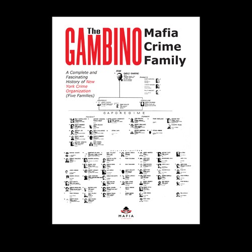 book cover design Gambino mafia crime family