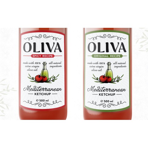 New product label wanted for "Oliva" Mediterranean Ketchup!
