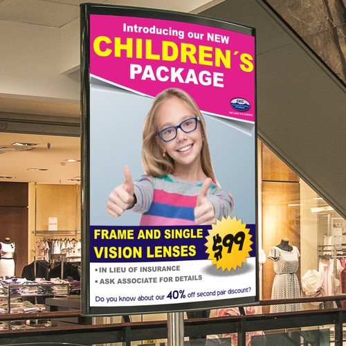 Create a POSTER to display a sales promotion for COLORADO EYE CENTER