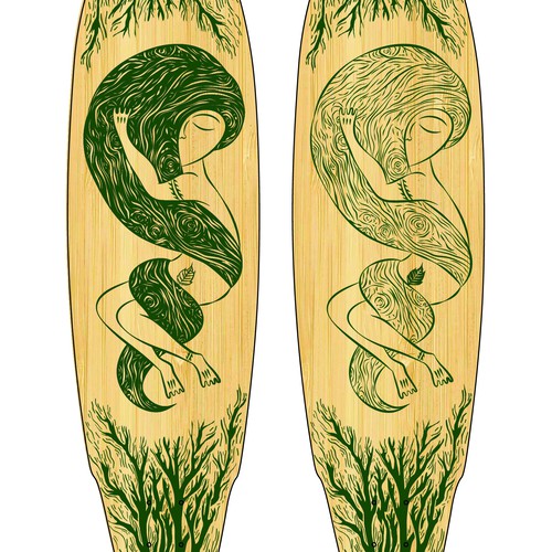 Create a new 2015 longboard graphic for Bamboo Skateboards