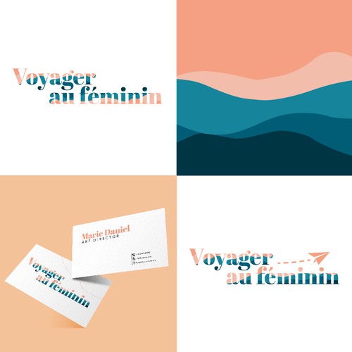 Logo for a feminine brand about travel