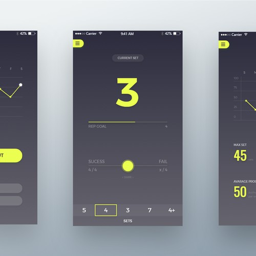 Fitness App Design 