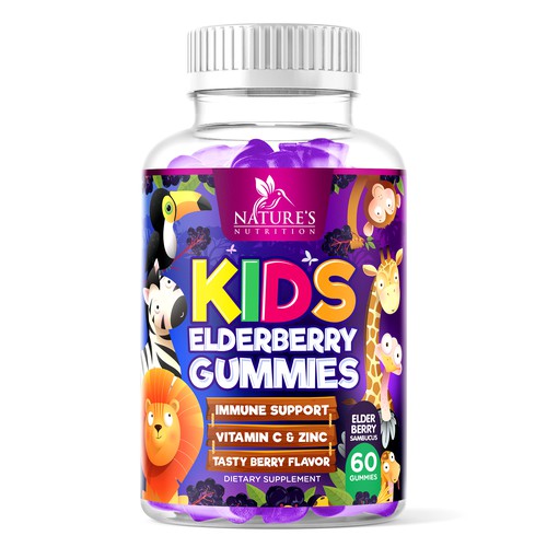 Nature's Nutrition Kids Elderberry Gummies