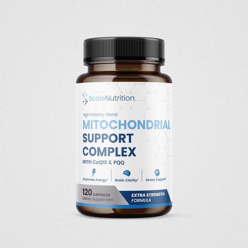 Minimalistic Pharmaceutical Style Supplement Label Design