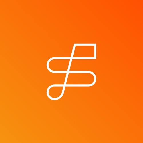 Minimal Letter S Logo for Tech Music Group