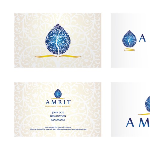 Create a modern exotic visual for Amrit