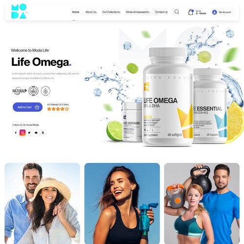 Fitness Product Website