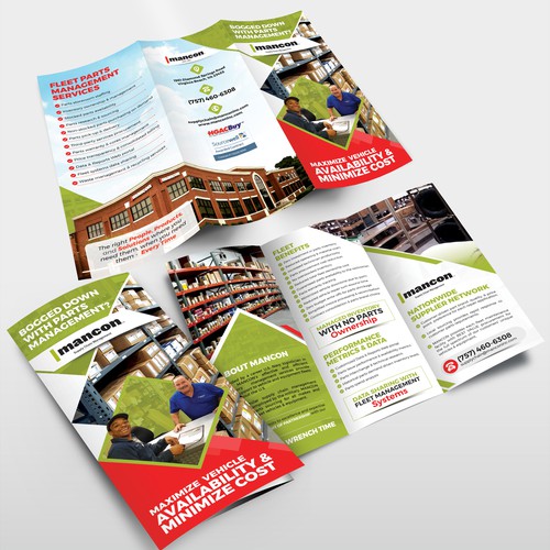 Design an eye catching trifold for a national audience.