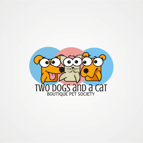 two dogs and a cat 