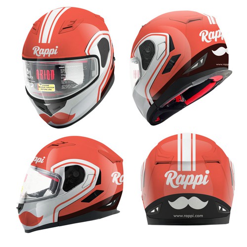 Rappi helmet design