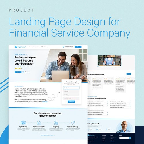 Landing Page for Financial Service Company