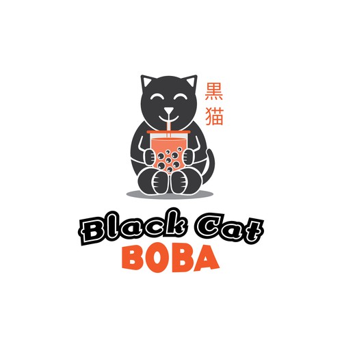 Logo concept for boba tea internet cafe