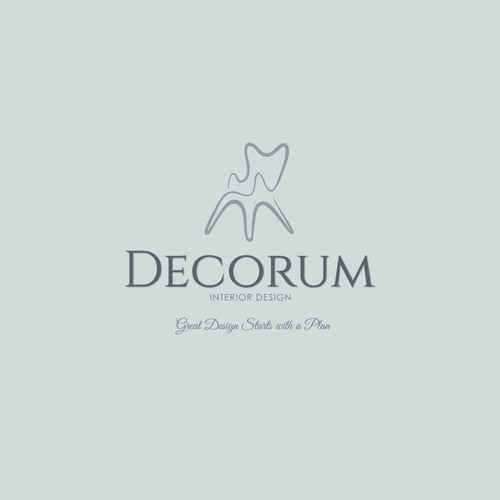 Logo concept for interior design company