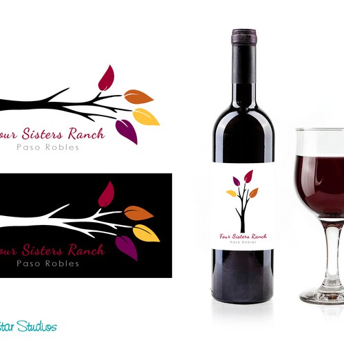 Create a capturing, distinctive logo for a high-end California winery!